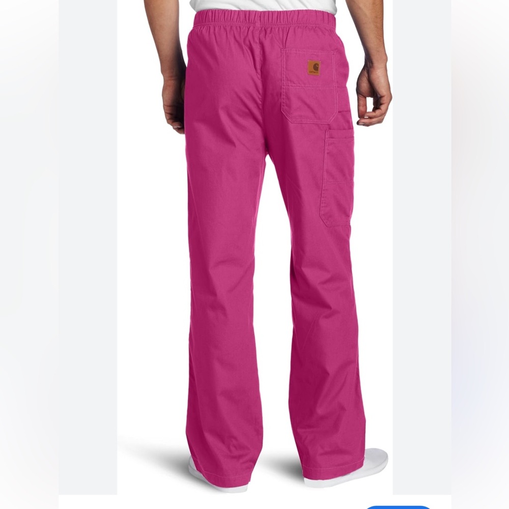 Carhartt Hot Pink Scrub Pants Size Large - Picture 2 of 14